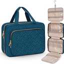 Wedama Toiletry Bag for Women, Large Cosmetic Travel Bag, Hanging Toiletry Bag for Bathroom, Thickened PVC Waterproof Makeup Bag, Toiletries Bag for Travel Business Trips and Camping, Dark Blue