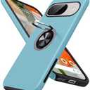 JAME for Google Pixel 9 Case/Google Pixel 9 Pro Case, Slim Fit Military Grade Shockproof Cover with Ring Holder Stand Kickstand Protective Phone Case for Google Pixel 9/9 Pro, Sierra Blue