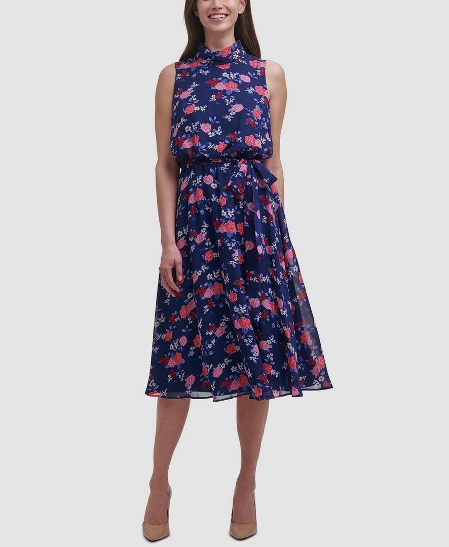 Harper Rose Blue Floral dress Size 8