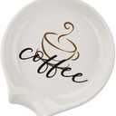 Coffee Spoon Rest, Engraved Cute Counter Spoon Holder Funny Farmhouse Home Bar Coffee Station Table Accessories Dcor, Gift for Coffee Lovers Girlfriend Wife Husband Anniversary Friends