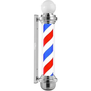 45'' Silver Barber Pole Light