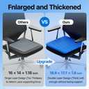 Gel Seat Cushion, Cooling seat Cushion (Super Large & Thick), Breathable Honeycomb Design Absorbs Pressure Points Seat Cushion, Gel Cushion for Office Chair, Home Car seat Cushion for Wheelchair