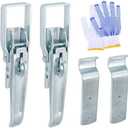 Trailer Gate Latch Handle Parts, 2 Pcs Utility RV Trailer Lift Gate Latches - for RV Camper Caravan Replacement Accessories