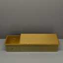 OKYSHDF Recessed Toilet Paper Holder, in Wall Toilet Brush Holder Storage Cabinet, Stainless Steel Tissue Roll Dispenser for Bathroom Remodel, 23.6x6.3x4.9 (Gold)