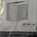 Outsunny 4' x 7.7' Metal Outdoor Storage Shed, Lean to Storage Shed, Garden Tool Storage House with Lockable Door and 2 Air Vents for Backyard, Patio, Lawn, White