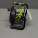 Masterplug 3ft Cord Reel, Retractable Extension Lead with Winding Handle, Safety Overload Circuit Breaker and Power Switch, 4x Grounded Outlets, 13amps, 14AWG Cable