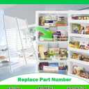 W10838310 Refrigerator Freezer Shelf Wire Fits For Whirlpool Upright Freezer WZF34X16DW00 WZF34X16DW08 GAFZ30FDGB00, 4363360 Freezer Shelf Rack Replaces AP5988763 W10581578 W11187306 PS11727968