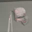 3 Pieces Christmas Table Decorations Wood Candy Set, Pink Christmas Tiered Tray Decor, Rustic Candy Table Decorations for Home Tables (Pink)