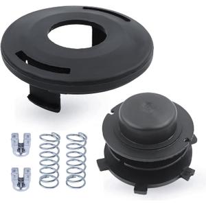 Adefol String Trimmer Replacement Parts Head Spool and Cover Cap 6pcs Kit for STIHL FS80 FS83 FS85 FS100 FS110 FS120 FS130 FS200 with Spring, Line Feed Eyelet Accessories