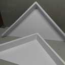 2 Pack Air Diverter (Triangle) for 2'x2' Ceiling Air Diffuser, Redirect Airflow from Vents, White