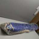 JoyView Traditional Rope Double Hammock - Hand Woven Cotton Hammock with Hardwood Spreader Bar and Pillow 450lb Capacity for Outdoor Indoor Patio Yard - Blue