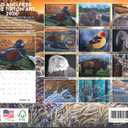 Wildlife Animal Calendar 2026 By Eddie Tipton Monthly Wall Calender 12 Month | American Made In The USA