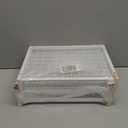 REALINN Under Sink Organizer, Pull Out Cabinet Organizer 2 Tier Slide Out Sink Shelf Cabinet Storage Shelves, Storage for Kitchen Bathroom, White, 2 Pack