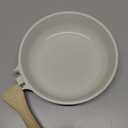 SENSARTE Nonstick Ceramic Frying Pan Skillet, 9.5 Inch Omelet Pan, Healthy Non Toxic Chef Pan, Induction Compatible Egg Pan with Heat Resistant Handle, PFAS-Free (White)