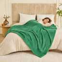 Throw Blanket for Couch - Flannel Fleece 3D Striped Ribbed Bed Blanket.Super Soft Blankets for Women Girls,Teacher Gifts Birthday Gifts Room Home Dorm Decor (Green, Throw(50"x60"))