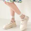 Toddler Baby Girl Lace Mesh Crew Socks, Princess Mary Jane Dress Socks, 10 Pairs (6-8 Years, Style3)