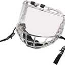 TronX S980 Senior Adult Clear Certified Hockey Full Face Shield Visor Helmet Combo Anti-Scratch/Anti-Fog