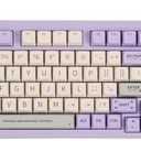 EPOMAKER RT100 97 Keys Gasket BT5.0/2.4G/USB-C Mechanical Keyboard with Customizable Display Screen, Knob, Hot Swappable Socket, 5000mAh Battery for Win/Mac(RT100 Purple, Gateron Pro Yellow)