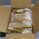 Shorts Hangers 20 Pack Jeans Hangers for Closet 11.8" Gold Aluminium Hangers with 2 Adjustable Clips Pants Hanger Shirt Slim Hangers for Men Women Metal Hangers
