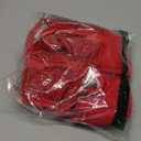 Fanuerg Women's Ribbed Bikini Top Only  Bathing Suit Red L