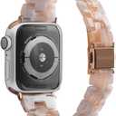 Solace Bands Slim Matte Resin Watch Band - Universal Fit for Apple Watch Bands for Women and Men, iWatch Bands for 38mm 40mm 41mm 42mm 44mm 45mm 49mm Ultra, SE and Series 11 10 9 8 7 6 5 4 3 2 1
