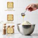 2PCS 1TSP(5ML) 18/8 Stainless Steel Measuring Spoon, Metal Measure Scoop for Dry and Liquid Spices, Must-have for Kitchen