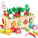 Toddlers Montessori Wooden Educational Toys for Baby Boys Girls Age 1 2 3 Year Old, Shape Sorting Toys 1st One First Birthday Girl Gifts for Kids 1-3, Wood Preschool Learning Fine Motor Skills Game