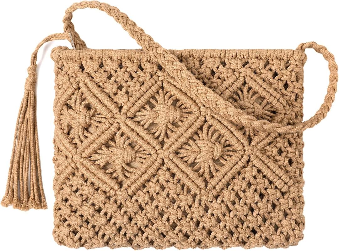 Avisky Beach Purse Straw Crossbody Bags for Women Straw Purse Beach Bag Woven Summer Purses for Women 2026