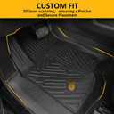 Falafa Floor Mats Fit for 2019-2025 Chevy Silverado/GMC Sierra 1500, for 2020-2025 Silverado/GMC Sierra 2500HD/3500HD Crew Cab, All Weather Floor Liners with Rear Under seat Storage Box,1st & 2nd Row