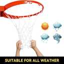 Premium Quality Professional Heavy Duty Basketball Net Replacement - All Weather Anti Whip,Fits Standard Indoor or Outdoor 12 Loops Rims12 Loops