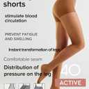 Conte Women's High Waist Compression Pantyhose Tights with Control Top Active 40 Denier (S)