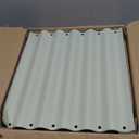 Kesfitt Raised Garden Bed, Metal Galvanized Steel Oval Garden Bed 8x2x1.5 ft with 18-Inch Deep Open-Bottom Design for Outdoor Vegetable Gardening, Pearl White