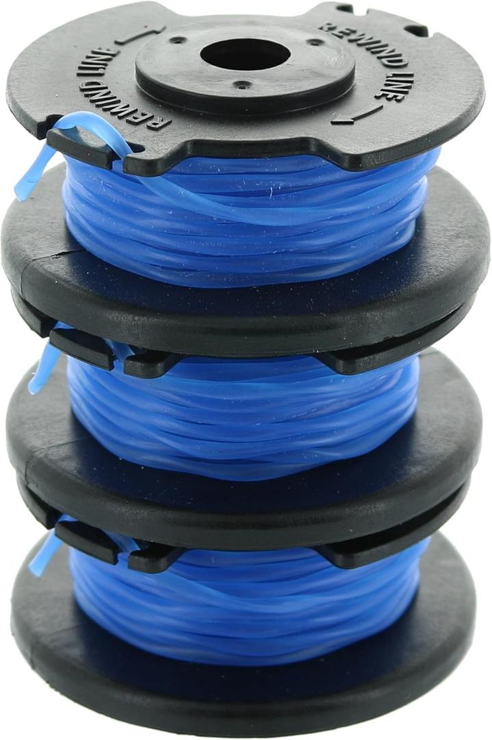 Ryobi One+ AC14RL3A OEM .065 Line and Spool Replacement for Ryobi 18v, 24v, and 40v Cordless Trimmers (3 Pack)