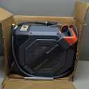 Retractable Garden Hose Reel 5/8 in x 100 ft Professional Metal Bracket & 9-Pattern Metal Nozzle UV Resistant Brass Fitting Heavy Duty Wall Mount Any Length Lock Slow Retraction 180 Swivel