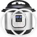 2-Pack Sealing Ring for Instant Pot 6 Quart, Food-grade Silicone Replacement Parts for Instant Pot 6 Qt, BPA-Free Accessories for Instant Pot, Lid Gasket Seal Sealing Ring for Instantpot 5&6 Qt, Clear