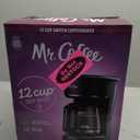 Mr. Coffee Black Coffee Maker, 12 Cups, with Auto Pause and Glass Carafe, Perfect for Home and Office Use