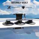 ROCKBROS Suction Cup Bike Rack for Car Roof Top Sucker Bike Rack Quick Release Aluminium Alloy Bike Carrier with Sucker for 1 Bike