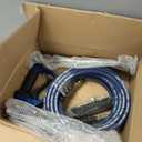 HiPrewaPro Pressure Washer Gun and Hose Kit, 4800PSI Steel-Braided & Durable - Flexible & Kink-Resistant Power Washer Hose 50 FT with 3/8" Swivel Quick Connector and M22 14mm Adapters Replacement