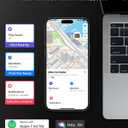 HiWe Anti-Lost Bifold Men Wallet with Find My, Genuine Leather, RFID, Original Design, Brown