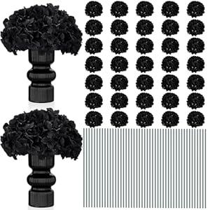 Unittype Silk Hydrangea Artificial Flowers Heads with Stems Faux Hydrangea Flowers for Wedding Centerpieces Bouquets DIY Floral Decorations for Home Indoor(100 Pieces)