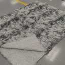 6x9 Ft Large Shag Rugs for Living Room Decor, Tie-Dyed Ultra Soft Fluffy Furry Area Rugs for Bedroom Indoor Floor, Aesthetic Carpet for Kids Home (Grey)