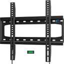 HOME VISION TV Wall Mount Fixed for Most 26-65 Inch Flat/Curved TVs with Max VESA 400X400mm up to 99Lbs Fits 16 Inch Wood Studs, Universal Low Profile Wall Mount TV Bracket, Space Saving HV8401