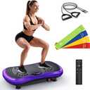 Vibration Plate Exercise Machine for Lymphatic Drainage, Vibration Machine for Full-Body Weight Loss Shaping, Vibrate Fitness Platform 400 Lbs & 200 Adjustable Speeds for Women Men Home