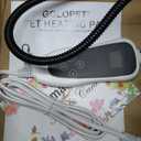 Dog Heating Pad 28x18 in with Smart Thermostat Switch and Power Line Protection Tube,Obtained MET and UL Dual Certification,Waterproof Puppy Heating Pad- Gray 1