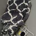 Homemate Heated Blanket Electric Throw - 50x60 Heating Blanket with 10 Fast Heat Levels 8 Hours Auto Off Soft Cozy Flannel Over-Heated Protection ETL Certification Keep Warming in Home (Grey Geometry)