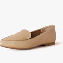 Women's Loafer Flat, Color: Beige, Size: 6