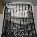 Sakugi Dish Drying Rack in Sink- Expandable Dish Rack Used Over Sink, in Sink & on Countertop, Rustproof Kitchen Dish Drying Rack with Removable Cutlery Holder, 15.2" D x 10" W x 4.2" H, Black