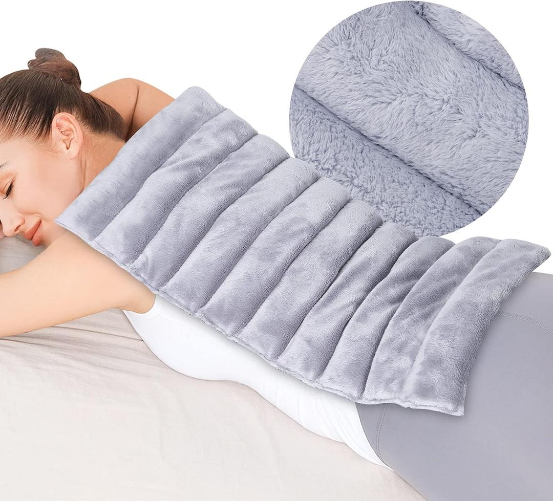 REVIX Extra Large Microwave Heating Pad for Back with Moist Heat, Microwavable Heated Wrap for Full Back, Stomach, Shoulder and Neck,Leg, Support Cold Therapy
