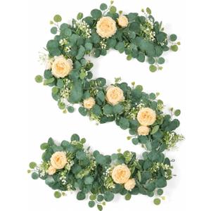 2Pcs Artificial Garland Floral 6FT Vines Wedding Arch Flowers Decorations