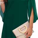 RUMIA Womens Cocktail Dresses Flutter Sleeve Wedding Guest Dresses for Women 2026 Trendy, XS